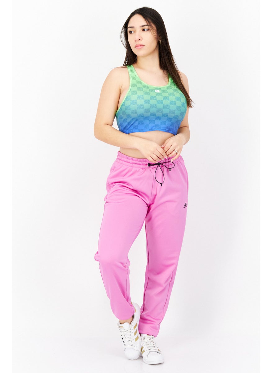 STEVE MADDEN - Women Sportswear Fit Padded Sports Bra, Lime Green - Image 1