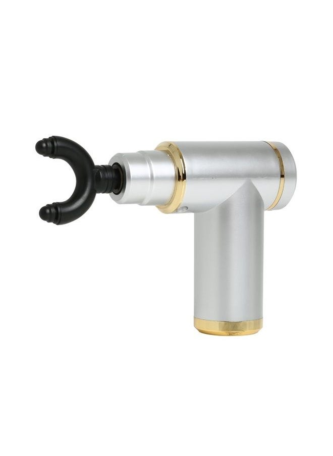 BluZen - Mini Percussion Massager with 4 Attachments and Travel Case (Silver + Gold) - Image 1