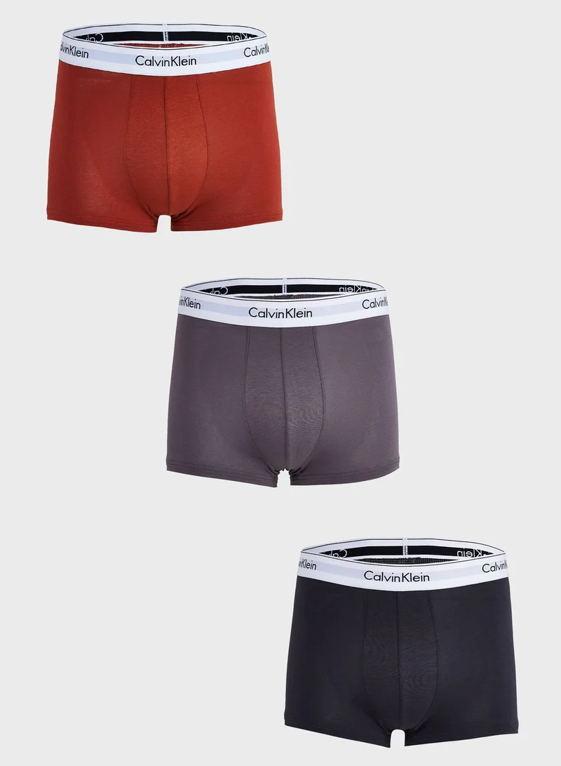 CALVIN KLEIN 3 Pack Assorted Trunks