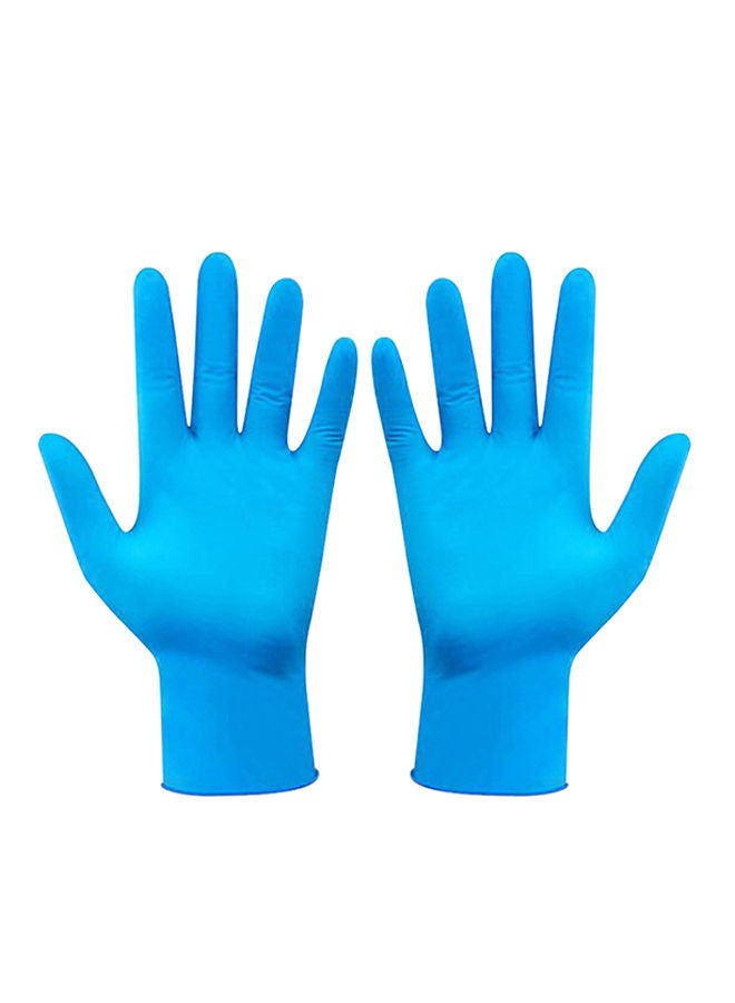 NIBEMINENT 50-Piece Portable Waterproof Nitrile Gloves Blue 22 x 9 0.2centimeter  - Image 1