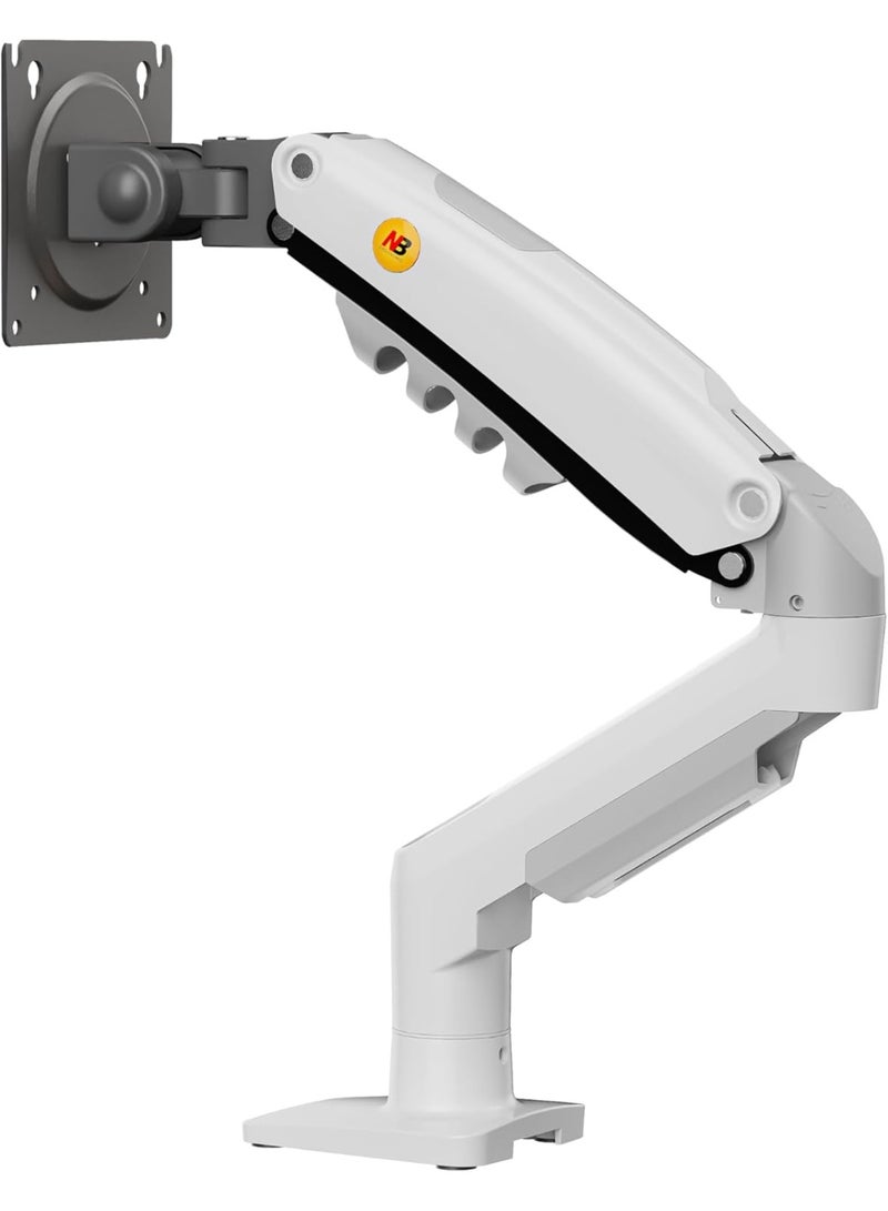 NB NORTH BAYOU Gas Spring Adjustable Desk Monitor Arm – Flexible Desktop Mount for Flat & Curved Screens - Image 1