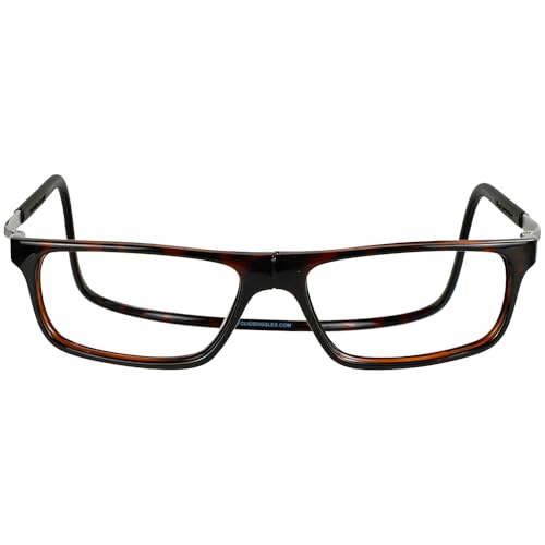 Clic Magnetic Reading Glasses for Men or Women, Computer Readers, Executive XL (XL-XXL, Tortoise, 1.25 Magnification) - Image 2