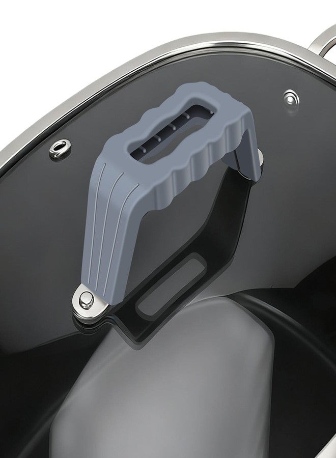 أويرلايز غطاء مقبض سيليكون لغطاء قدر الطهي البطيء Ninja Crockpot، غطاء مقبض سيليكون لغطاء قدر الطهي البطيء Ninja Foodi PossibleCooker Pro، كم، حامل، قفاز، مقبض، ملحقات مطبخ، مقاوم للحرارة، لا مزيد من حروق اليد - Image 1