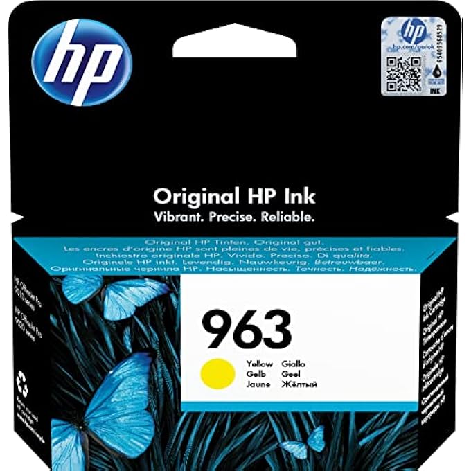 HEWLETT PACKARD 963 YELLOW ORIGINAL INK CARTRIDGE-1PC - Image 1