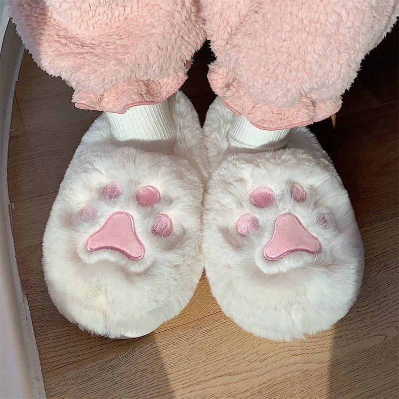 Women'S Winter Soft Cute All-Inclusive Cat'S Claw Cotton Slippers New Girl'S Heart Home Bedroom Warm Moon Cotton Shoes - Image 2