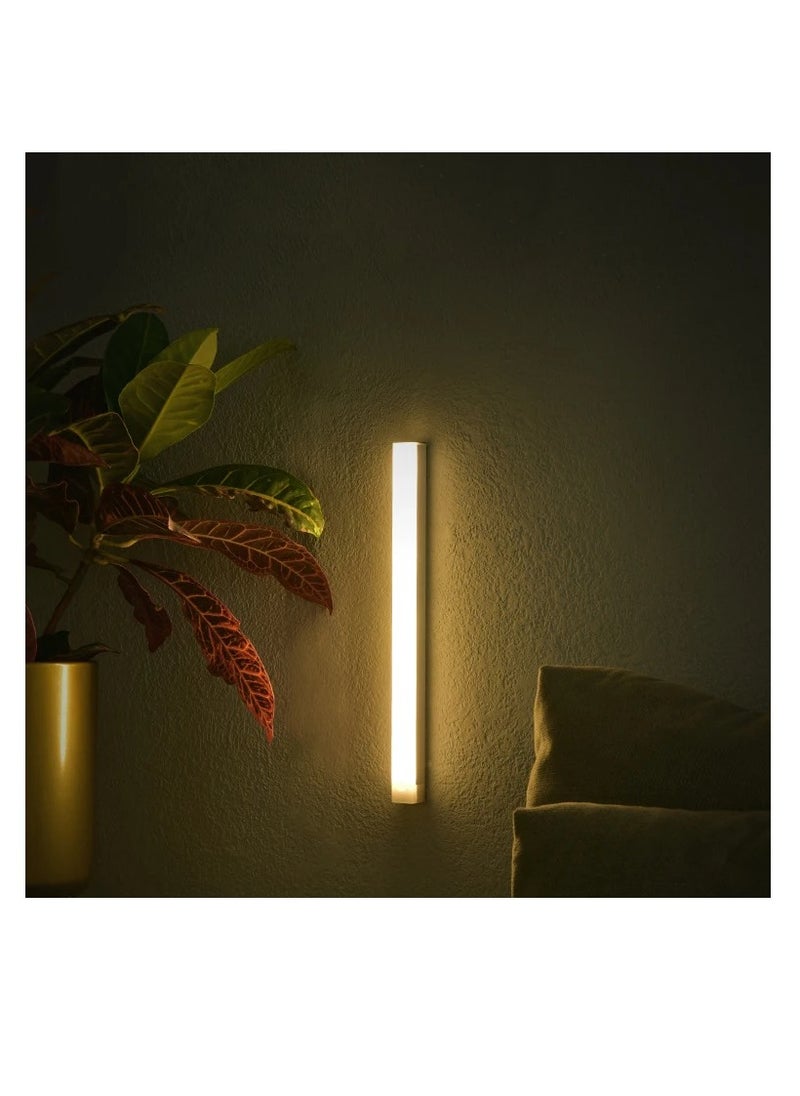 OUYoo OUYoo 4 pcs Motion Sensor LED Lighting,Motion Sensor Light，Motion Sensor Light Bar Night Light for Room，Battery operated induction light, Under Cabinet Light, USB Rechargeable, Dimmable, Magnetic Night Light for Kitchen, Corridor, Wardrobe,Indoor.   30cm - Warm Color  - Image 3