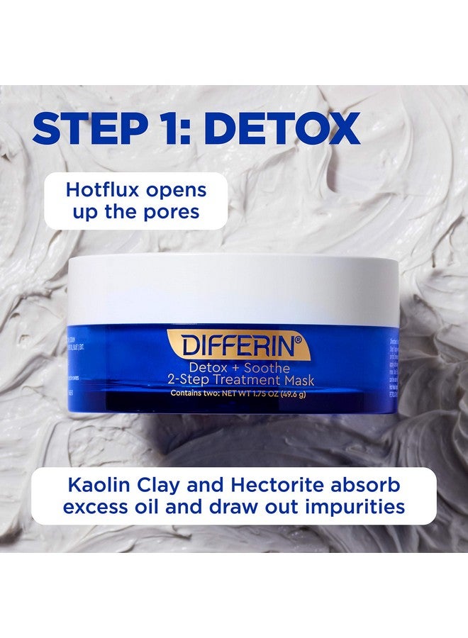 differin Differin Clay Face Mask Detox And Soothe 2 Step Treatment Clay Mask By The Makers Of Differin Gel Gentle Skin Care For Acne Prone Sensitive Skin 1.75 Oz - Image 5
