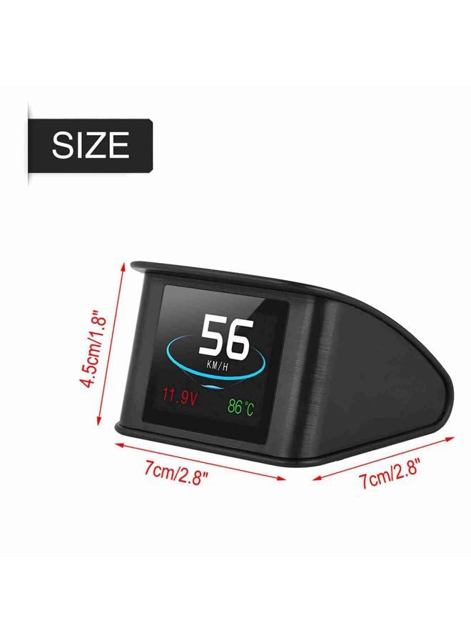 ZERONE Heads Up Display, P10 Universal Car HUD Head Up Display OBD2 Speed Warning RPM Fuel Consumption Projector - Image 3
