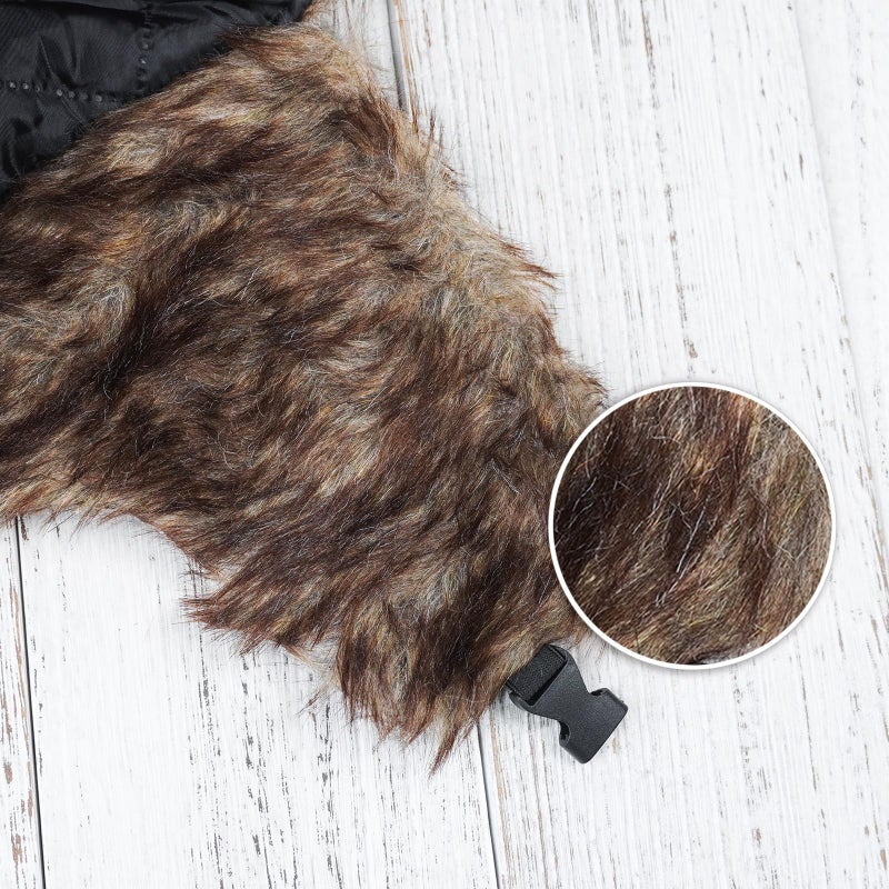 ONWAY Trapper Hat Winter Hats for Women Men with Faux Fur Ear Flaps (Coffee) - Image 5
