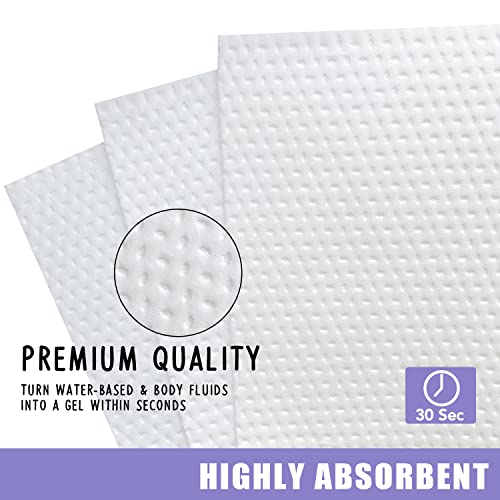 CUXFLS Disposable Potty Absorbent Pads for Kids Travel,Toilet Refill Pouch for Toddler Toilets Portable Fast-Acting Absorbent Fit All Baby Travel Potty Bags - 50 Pads - Image 2