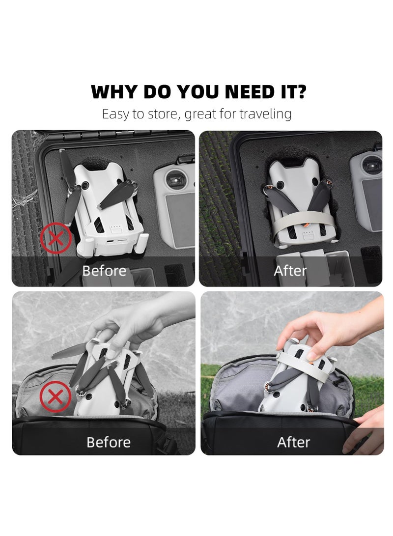 Excefore For Mini 4 Pro Propeller Holder, Prop Strap Guard Band Protector Stabilizer Propellers Fixator For Dji Mavic Mini 4 Pro Accessories - Image 2