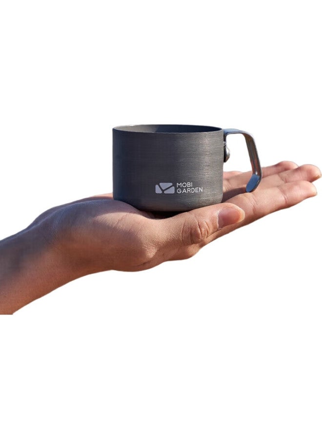 MOBIGARDEN Water Bottle, Outdoor Camping Portable Aluminum Cup, Stainless Steel Tea Cup, Mini Cup, Nx20666010, Dark Iron Gray - Image 1