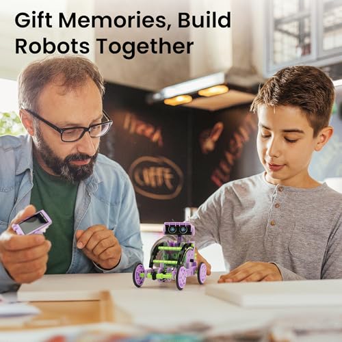 Sillbird Solar Building Robot Kit STEM Gift for Boys Aged 814 12in1 DIY Science Educational Toys for Kids Birthday Solar Powered Robotic Set with 190 Pieces - Image 5
