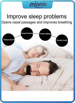 Miamia Adult Sleep Patch Gentle Mouth Band Reduces Mouth Breathing Improves Nighttime Sleep and Provides Immediate Snoring Relief 100 Pieces  - Image 5