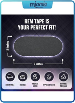 Miamia Adult Sleep Patch Gentle Mouth Band Reduces Mouth Breathing Improves Nighttime Sleep and Provides Immediate Snoring Relief 100 Pieces  - Image 2