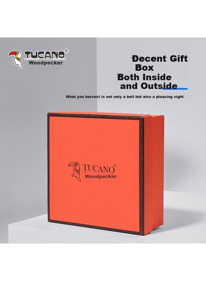 Tucano Genuine Leather Men's Belt Casual Automatic Buckle Waist Belt For Valentine's Day Gift For Boyfriend - Image 2