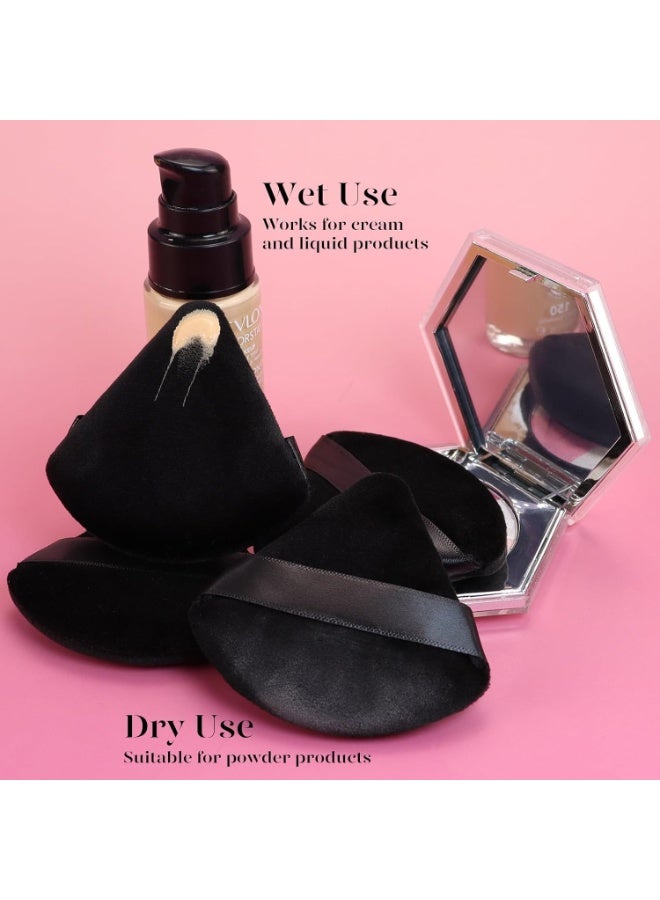 12PCS Triangle Powder Puffs – Soft Makeup Sponge for Face Powder, Loose Powder & Foundation – Reusable Beauty Puff for Contouring & Blending - Image 2