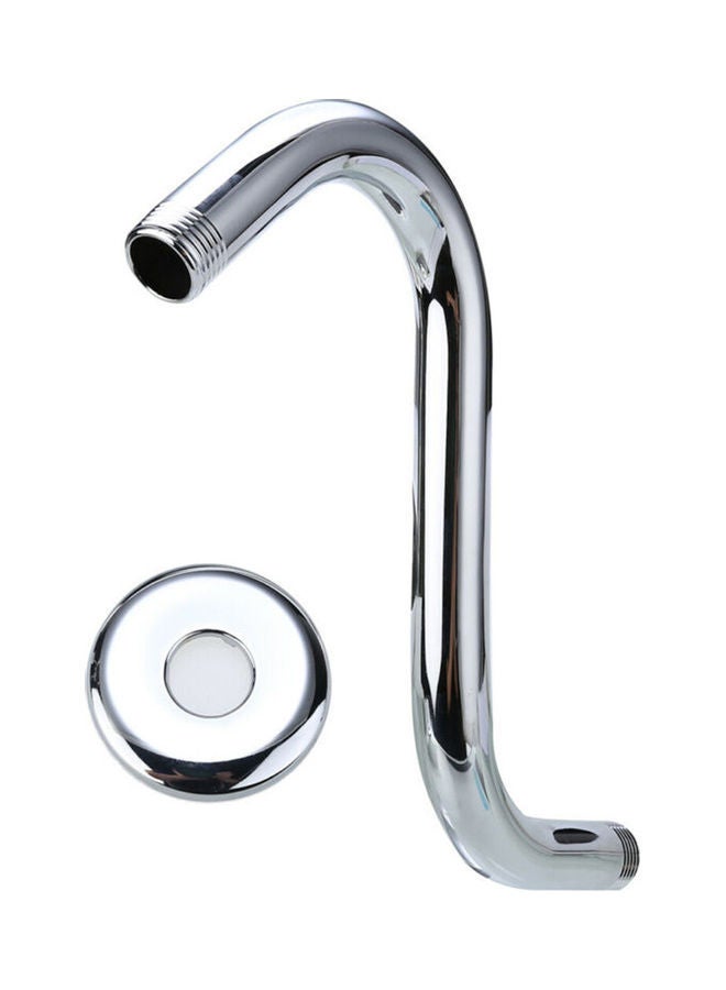 NIBEMINENT S-Curved Goose Neck Shower Arm Silver 31.50x3.00x13.00cm - Image 2