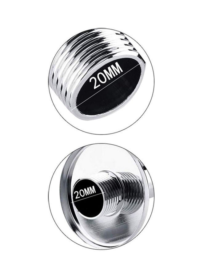 NIBEMINENT S-Curved Goose Neck Shower Arm Silver 31.50x3.00x13.00cm - Image 4