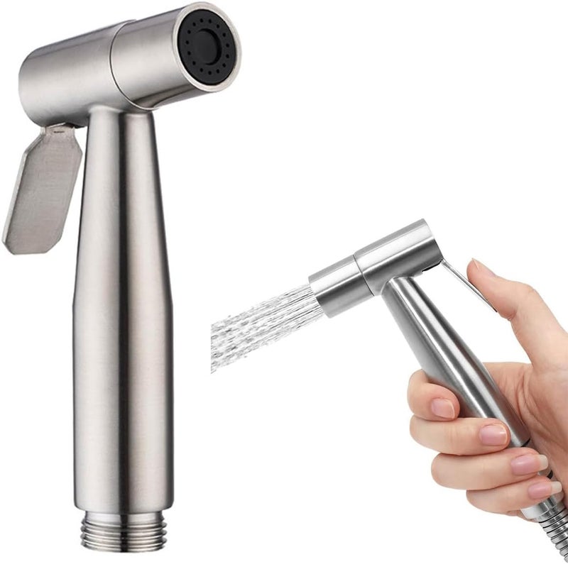 ToolHouse Bidet Toilet Sprayer Head with Adjustable Water Pressure Control, Stainless Steel Handheld Bidet Sprayer for Personal Hygiene, Kitchen and Pet Cleaning - Image 1