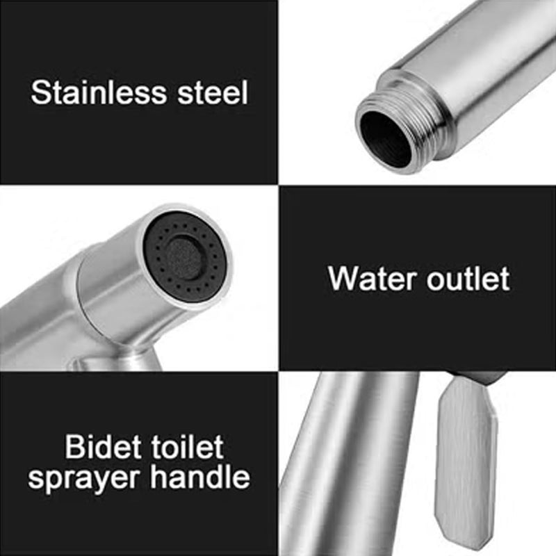 ToolHouse Bidet Toilet Sprayer Head with Adjustable Water Pressure Control, Stainless Steel Handheld Bidet Sprayer for Personal Hygiene, Kitchen and Pet Cleaning - Image 2