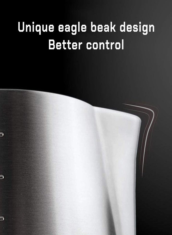 MAVO Milk Frothing Pitcher Steaming Pitchers Stainless Steel Milk/Coffee/Latte/Cappuccino Steam Pitchers Milk Jug Cup (600ml/20oz Single) - Image 4