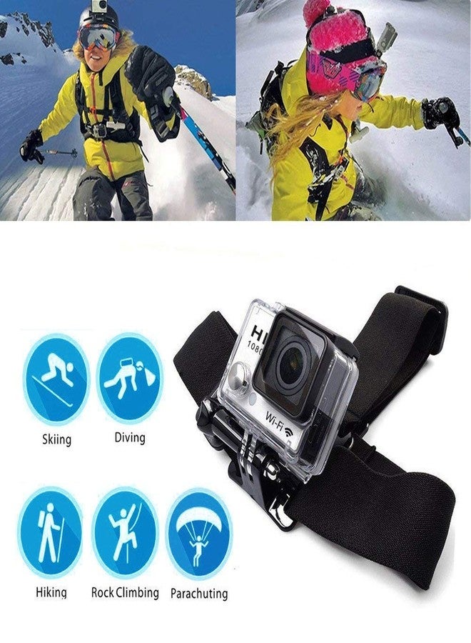 سبايكارت حامل رأس SPYKART Pro مع غراء أصلي مضاد للانزلاق متوافق مع كاميرات الحركة SJCAM و Xiaomi YI و GoPro Hero و Eken (أسود) - Image 3