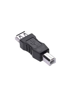 SOLDOUT USB 2.0 A Female to B Male Adapter Connector AF to BM Converter Mini Portable Black Adapter for PC Computer Phone Printer  - Image 2