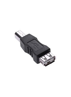 SOLDOUT USB 2.0 A Female to B Male Adapter Connector AF to BM Converter Mini Portable Black Adapter for PC Computer Phone Printer  - Image 3