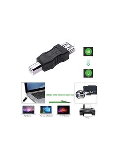 SOLDOUT USB 2.0 A Female to B Male Adapter Connector AF to BM Converter Mini Portable Black Adapter for PC Computer Phone Printer  - Image 5