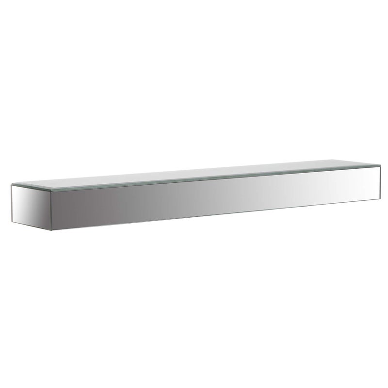 Gallery Solutions 22" Mirrored Floating Wall Shelf Ledge Silver - Image 4