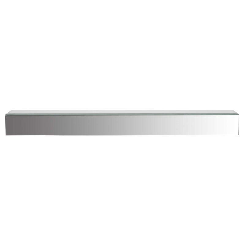 Gallery Solutions 22" Mirrored Floating Wall Shelf Ledge Silver - Image 1