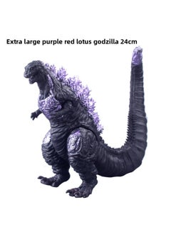 Godzilla Dinosaur Monster Soft Plastic Toy Model Four-legged Movable Enamel Doll Gift Dinosaur Themed Gift Ideas-Color:Plus Purple True Godzilla
