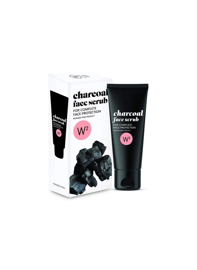 W2 Pure Glowing Face Scrub 100Gm (Charcoal Face Scrub)  - Image 1