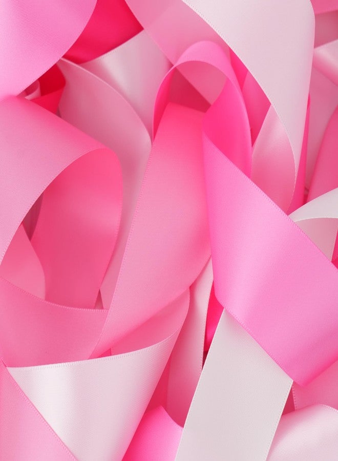 MAYREEL Pink Satin Ribbon 1.5 Inch Blush Pink Ribbon for Gift Wrapping Flower Bouquet Crafts Wedding Bridal Shower Valentine's Day 5 Rolls 5 Yards Each Color Total 25 Yards - Image 3