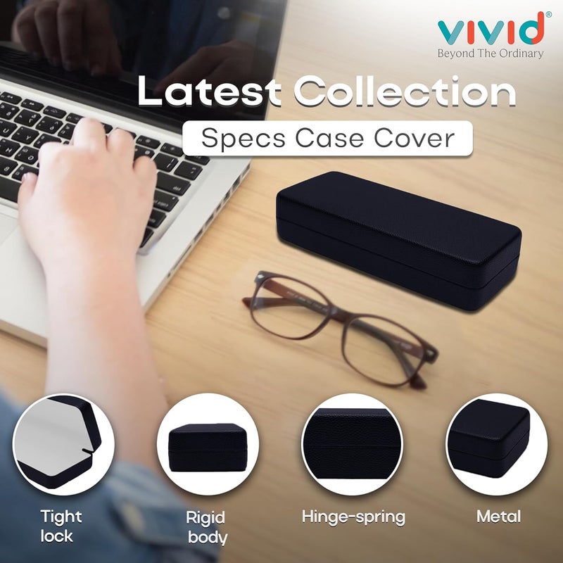 VIVID Vision Unisex Adult Lightweight Eyewear Specs Case Cover | Protect Eye Glasses | Chashma Dibbi | Spectacle Box | Closure - HINGE-SPRING | Metal - Image 2