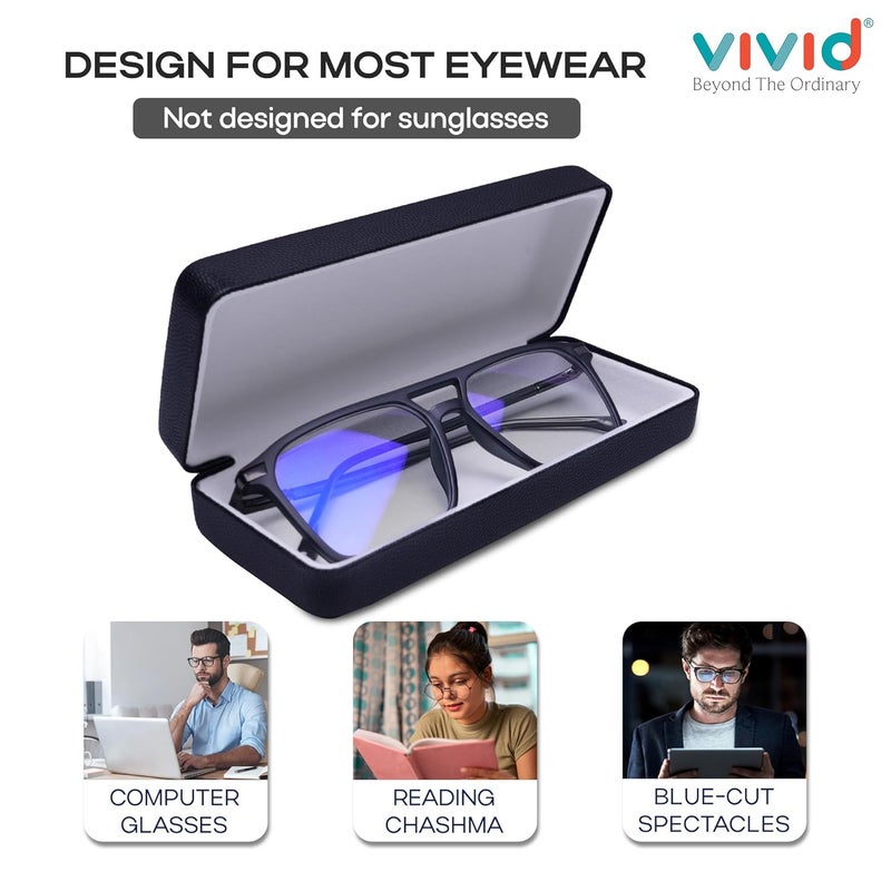 VIVID Vision Unisex Adult Lightweight Eyewear Specs Case Cover | Protect Eye Glasses | Chashma Dibbi | Spectacle Box | Closure - HINGE-SPRING | Metal - Image 5