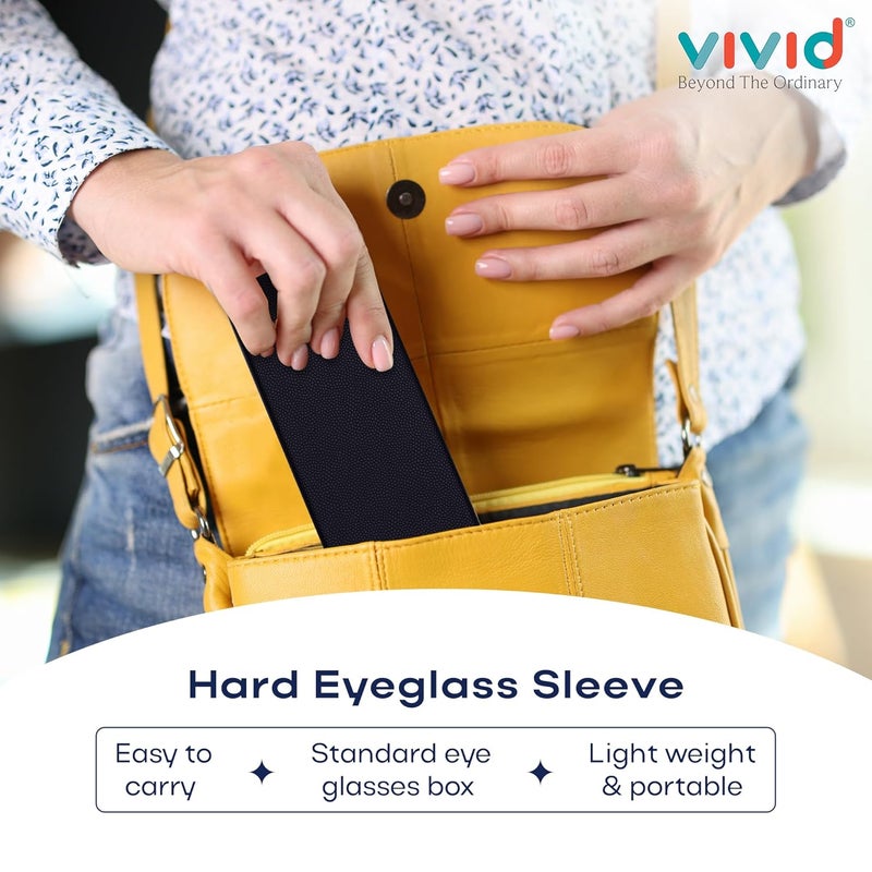 VIVID Vision Unisex Adult Lightweight Eyewear Specs Case Cover | Protect Eye Glasses | Chashma Dibbi | Spectacle Box | Closure - HINGE-SPRING | Metal - Image 4