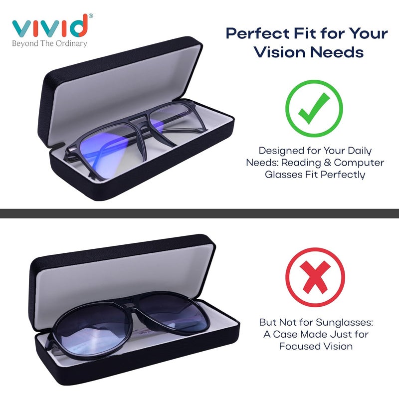 VIVID Vision Unisex Adult Lightweight Eyewear Specs Case Cover | Protect Eye Glasses | Chashma Dibbi | Spectacle Box | Closure - HINGE-SPRING | Metal - Image 3