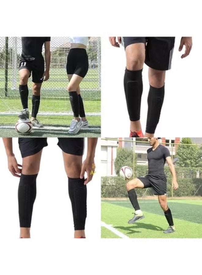 واقيات ساق كرة القدم (الشين باد) - طقم واقي قوي مع أكمام تثبيت - خفيف وعملي لحماية موثوقة في الاستخدام اليومي - Image 2