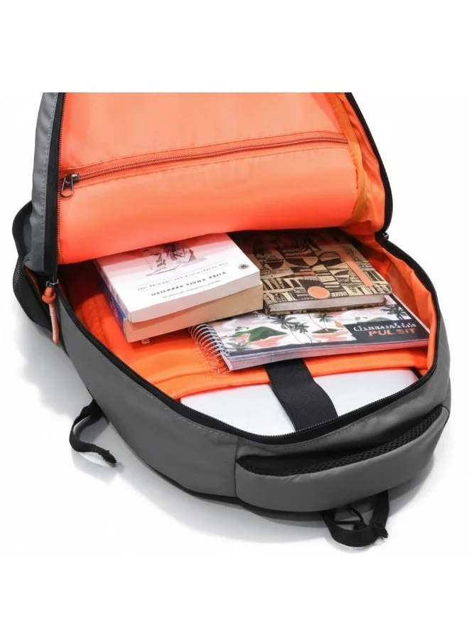 Monkey Troopers Multicolour Glitch Laptop Backpack 24 Liter With Padded Compartment Multiple Pockets Breathable Back Mesh Luggage Straps Key Hook Blue/Grey  | Best Price UAE