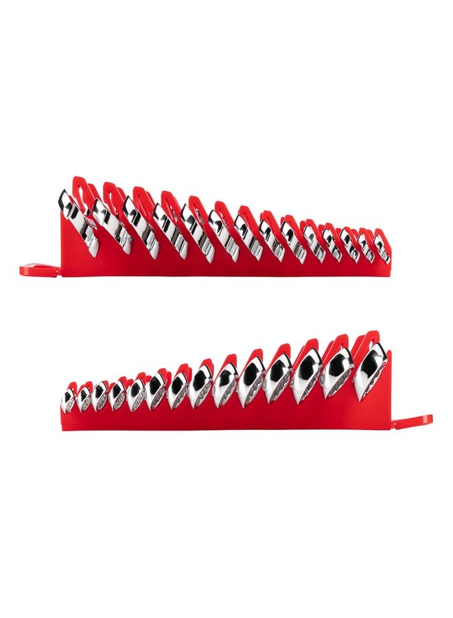 TEKTON Stubby Combination Wrench Set with Holder, 14-Piece (6-19 mm) | WCB92402 - Image 5