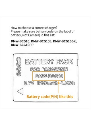 USB-oplader Voor Panasonic DMW-BCG10 – Geschikt Voor TZ-, ZS- En ZR-series – Compact En Draagbaar