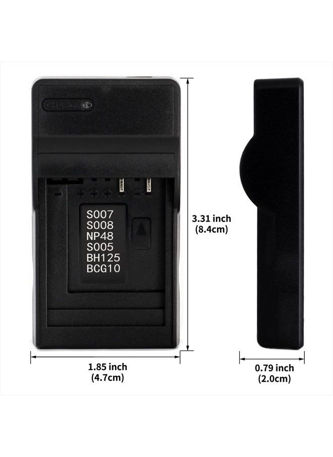 Norifon - DMW-BCG10 USB Charger for Panasonic Lumix DMC-TZ10, DMC-TZ20, DMC-TZ22, DMC-TZ6, DMC-TZ7, DMC-TZ8, DMC-ZR1, DMC-ZR3, DMC-ZS1, DMC-ZS3, DMC-ZS5, DMC-ZS7, DMC-ZX1, DMC-ZX3 Camera and More - Image 1