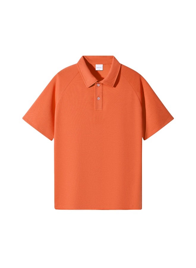 Retro Hong Kong Style Shoulder Sleeve Polo Shirt Women Simple Solid Color Blank Collar Short Sleeve Work Uniform T-shirt - Image 1