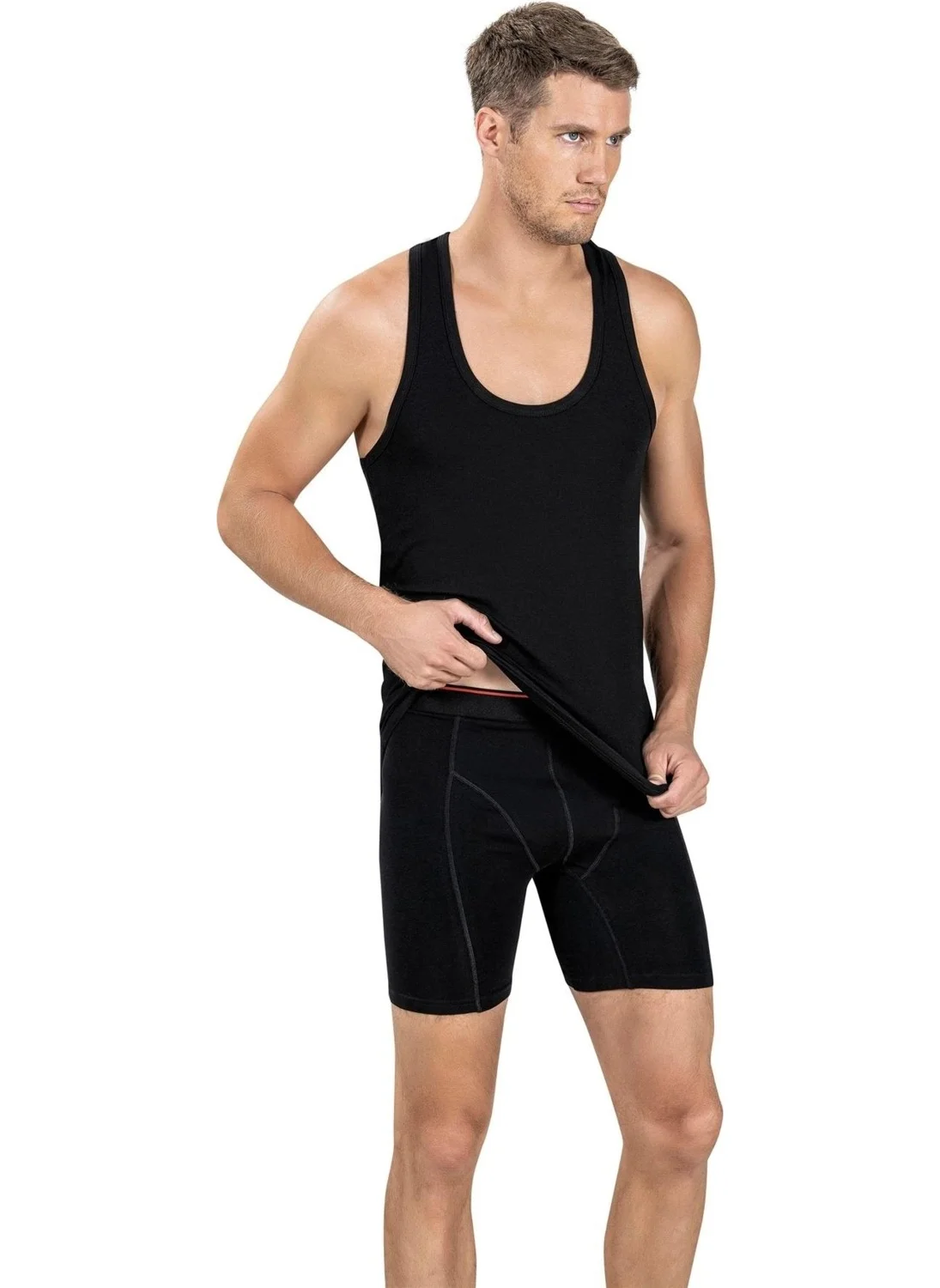 جيبر Men's Cotton Lycra Undershirt 147 - 3 Pieces