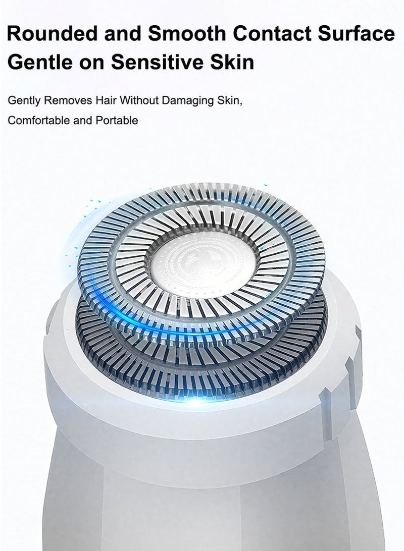 Gmisun Painless Epilator, 6 in 1 Electric Razor for Women Bikini Trimmer, Electric Hair Removal, Women's Shaver Cordless Wet and Dry, Shaver for face, Legs and underarms, Replaceable Trimmer Head, USB Rechargeable - Image 5