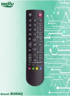 BURAQ Remote Control For Tcl Led Lcd Tv Black 