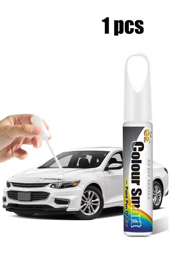 واي جيه مزيل خدوش السيارة ، إصلاح خدوش السيارة ، اكسسوارات السيارات مزيل الخدش العميق للسيارة ، مزيل الخدوش للمركبات ، طلاء لمسة عالمية للسيارة للخدوش العميقة ، 12 مل أبيض - Image 1