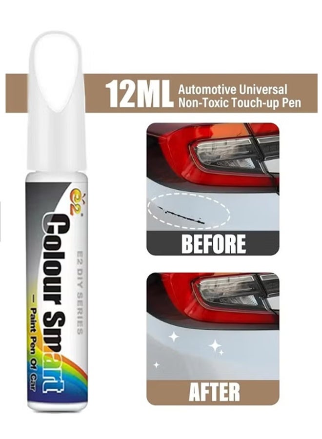 واي جيه مزيل خدوش السيارة ، إصلاح خدوش السيارة ، اكسسوارات السيارات مزيل الخدش العميق للسيارة ، مزيل الخدوش للمركبات ، طلاء لمسة عالمية للسيارة للخدوش العميقة ، 12 مل أبيض - Image 2